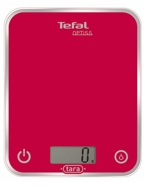 Báscula digital T-Fal vidrio Optiss 5 kg rosa