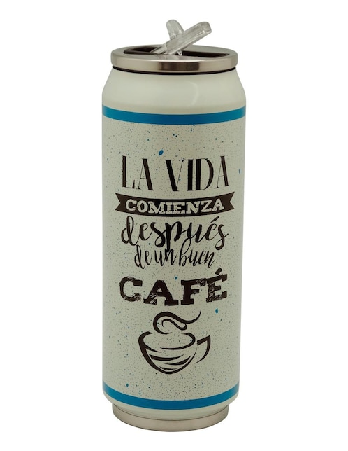 Termo doble pared Running de acero inoxidable con tapa rosca 500 ml