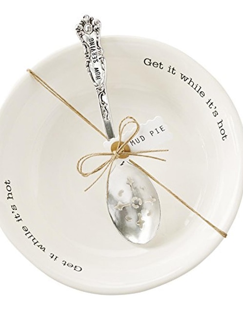 Imagen de producto Set de plato 2 piezas Mud Pie blanco