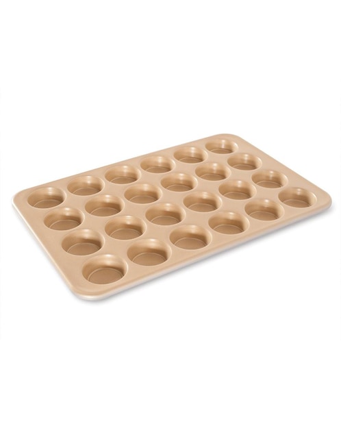 Molde para mini muffins Nordic Ware acero dorado