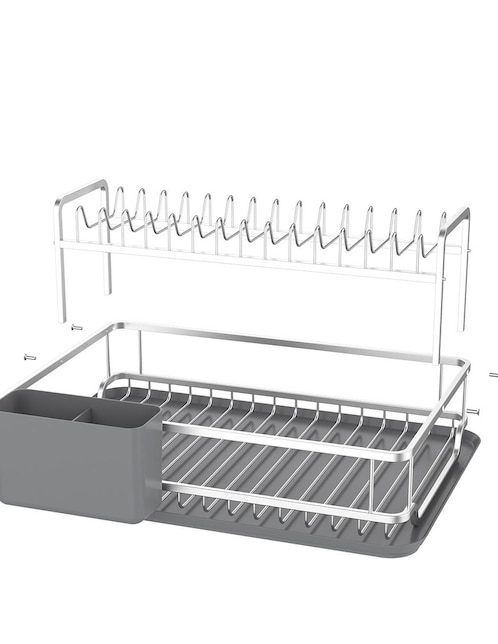 Escurridor de trastes Home Ideas de aluminio