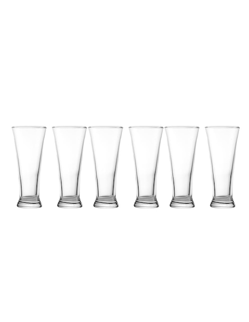 Comprar Set de 6 Vasos Vidrio Marca Haus - 370ml