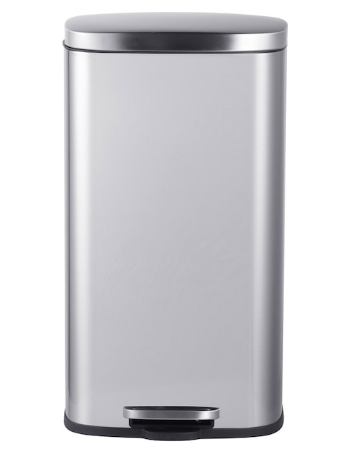 BOTE DE BASURA 30L HEUMAN BRAND PLATEADO