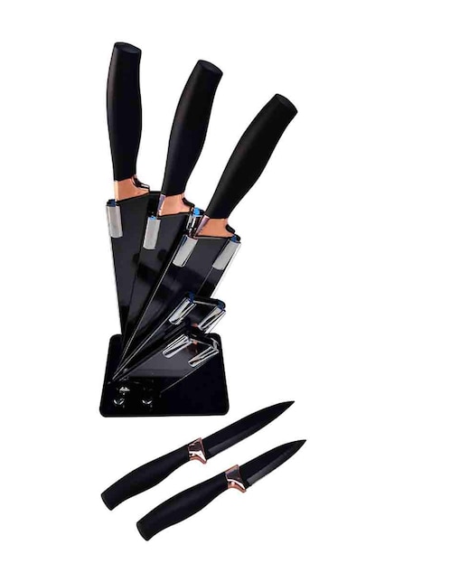 Set de cuchillos 6 piezas Yajad Hogar acero inoxidable