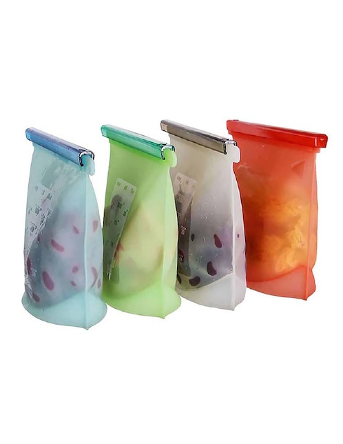 Set de 4 bolsas herméticas Good & Good silicón