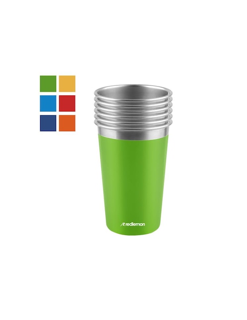 Set de vasos acero inoxidable 1