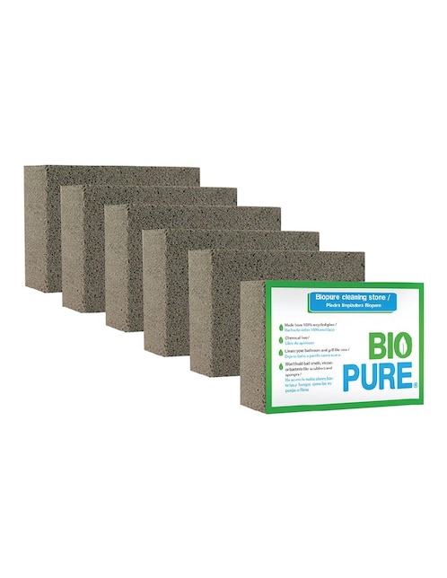 Piedra pómez Biopure 6 piezas