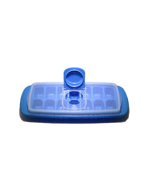 MOLDE PARA HIELOS CON TAPA AZUL