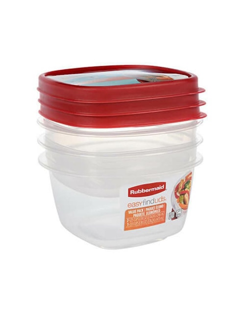 Set de contenedores Rubbermaid Home herméticos plástico