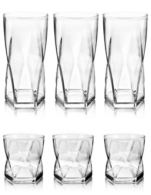 Set vasos de vidrio 1