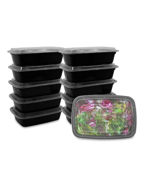 Contenedores para Alimentos Redlemon Reutilizables Bento Box (21 pz)