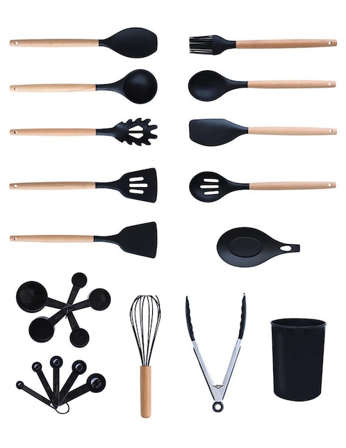Set utensilios Lo Necesito de silicón