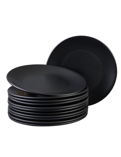 Plato trinche Santa Anita Ecos del mundo Manhattan de porcelana 12 piezas