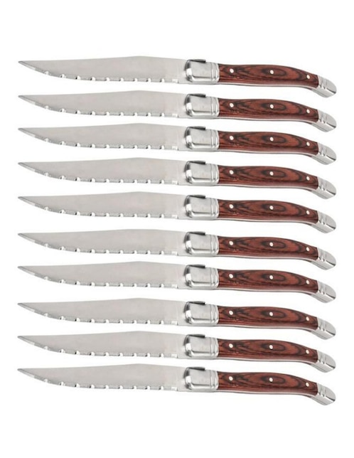 Set de cuchillos multiusos Ventdepot utensilios para asador y cocina 10 piezas
