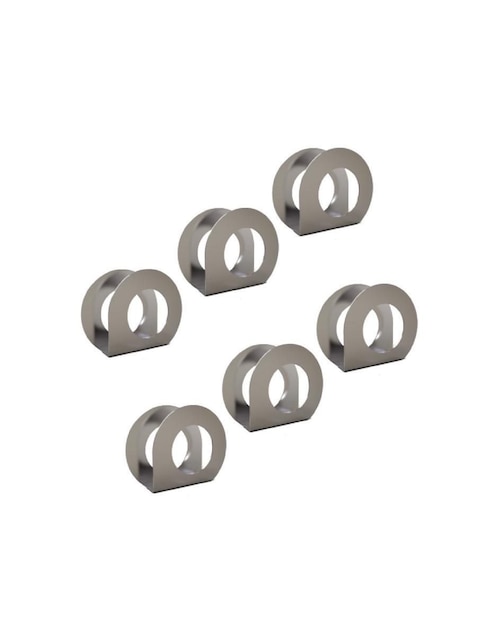 Set de Servilletero Möven Circular de acero inoxidable