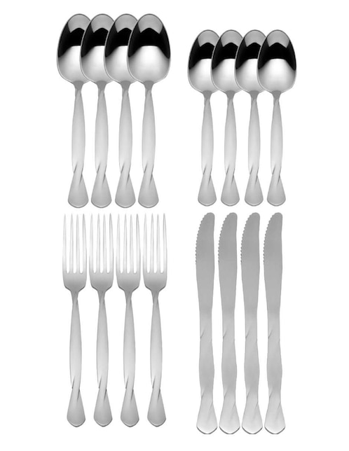 Set cubiertos Moven Althea de acero inoxidable 16 piezas