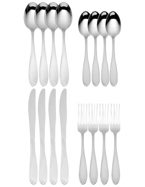 Set cubiertos Moven Gamma de acero inoxidable 12 piezas