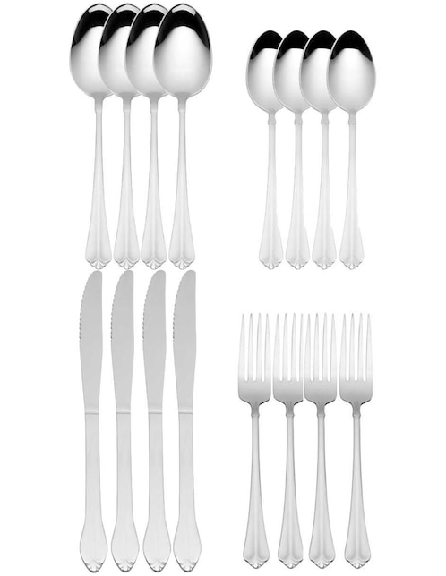 Set cubiertos Moven Odessa de acero inoxidable 16 piezas