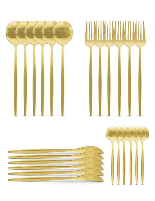 Set cubiertos Idea Nuova de acero inoxidable 24 piezas