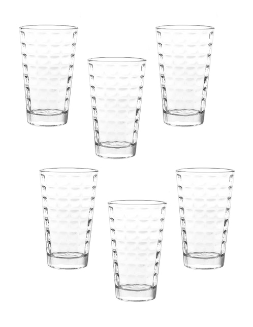 Set de vaso highball Cristar Square de vidrio con 6 piezas