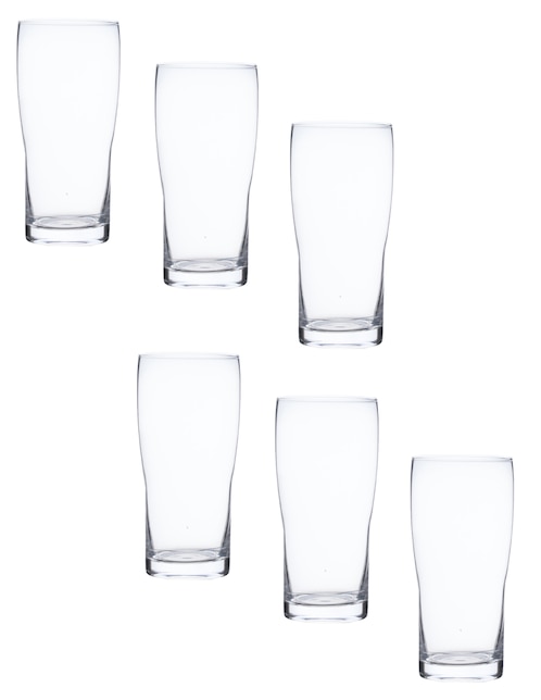Set vasos Kasablanka Craft Pub de vidrio con 6 piezas