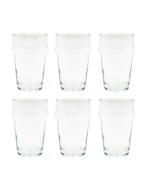 Set vasos Kasablanka de vidrio con 6 piezas