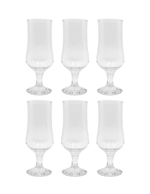 Set de copas para cerveza Kasablanka Belgian Ale de vidrio 6 piezas