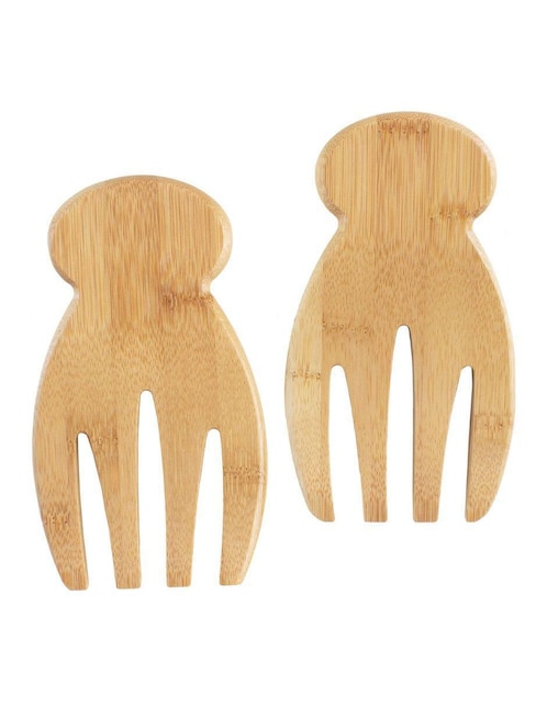 Totally Bamboo Especiero doble de Bambú con Tapa Magnetica TOTALLY