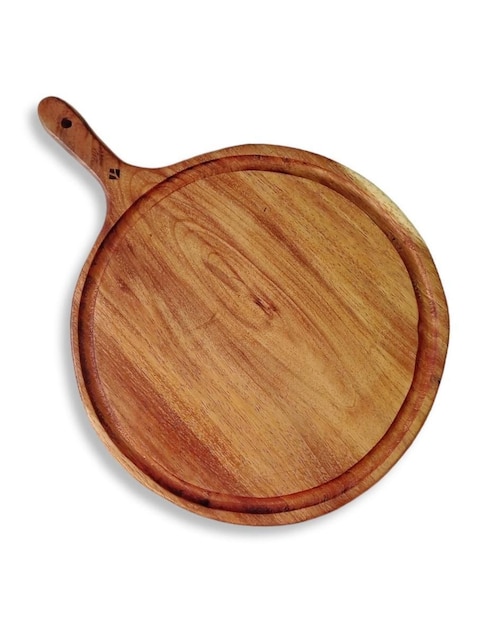 Tabla de madera para picar redonda