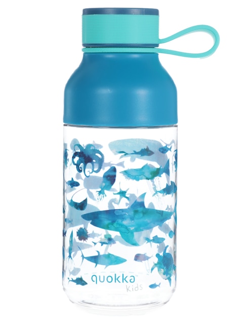 Botella de agua Quokka de plástico Kids con tapa rosca 430 ml