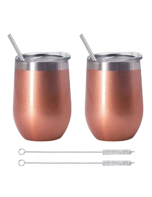 GENÉRICA Vaso térmico Genérica de acero inoxidable con tapa rosca 355 ml