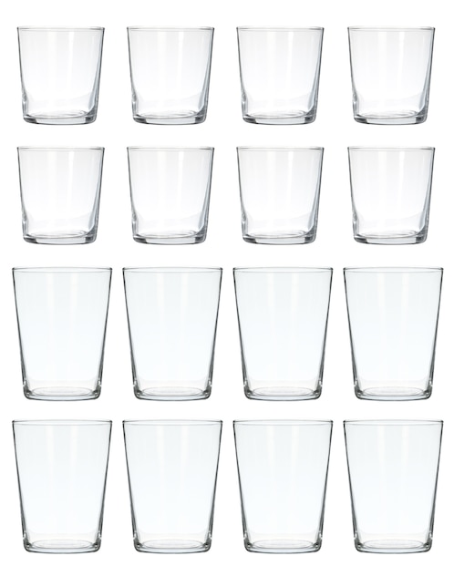 Set de vasos Anchor Mercado de vidrio con 16 piezas
