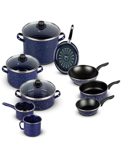 Batería de cocina Ekco de acero 12 piezas