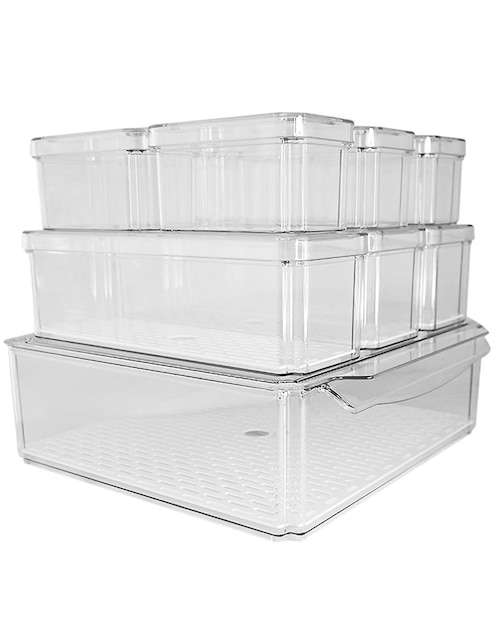 Set contenedores Brandtrendy de plástico 10 piezas