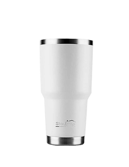 Termo de acero inoxidable Esay-Shop con tapa a prueba de derrame 887 ml 1