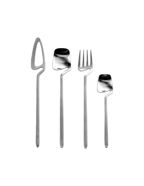 Set cubiertos Bluelander de acero inoxidable 24 piezas