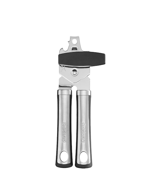 Abrelatas con destapador de acero inoxidable 1