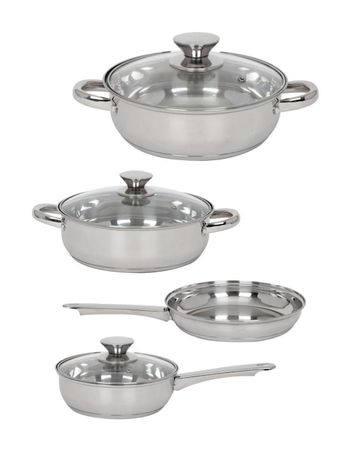 Batería de cocina Colorinox7m de acero antiadherente convencional 7 piezas Batería de cocina Colorinox7m de acero antiadherente convencional 7 piezas
