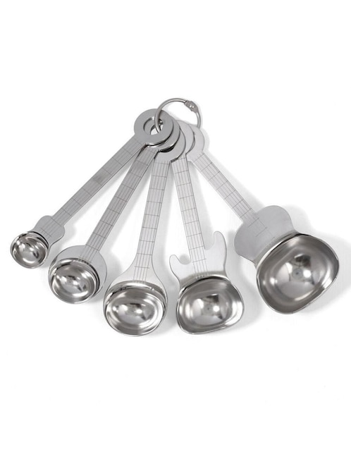 Set cucharas Kikkerland de acero inoxidable 5 piezas