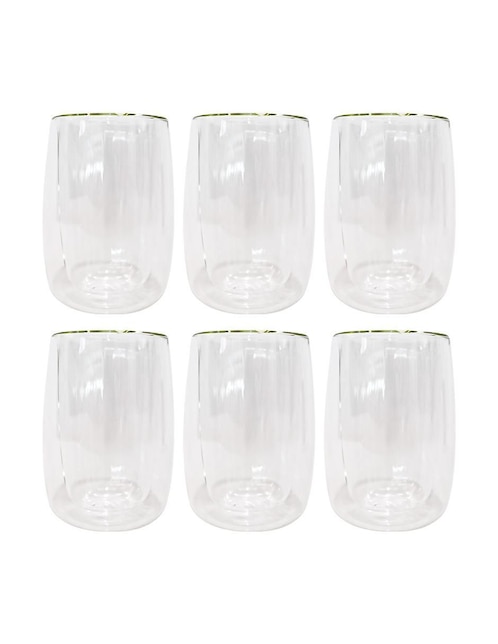 Set 4 Vasos doble Cristal de 150 ml