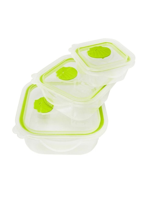 Set contenedores Aquila Sea shell de plástico 6 piezas