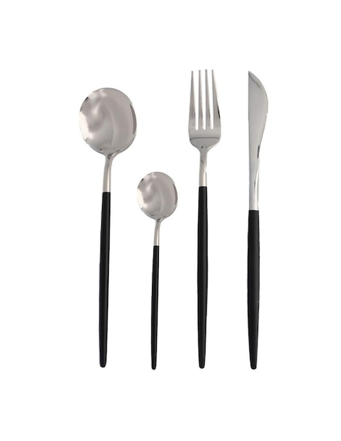 Set cubiertos Chefmaker Asaf de acero inoxidable 16 piezas