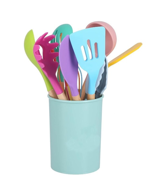 Set utensilios Likëpink de madera