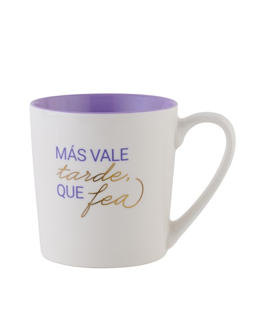 Taza clásica Luckyly Más Vale Tarde
