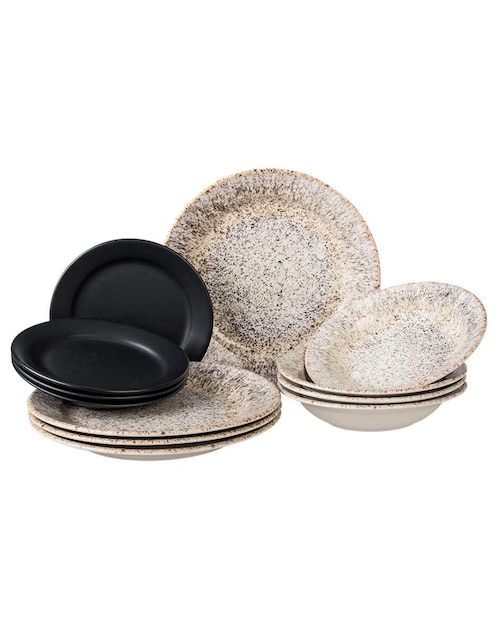 Vajilla cerrada Santa Anita absolute de porcelana para 4 personas
