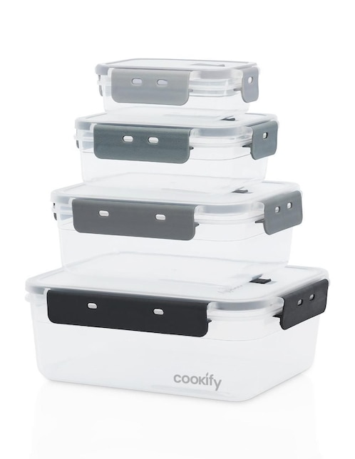 Set contenedores Cookify de plástico 8 piezas