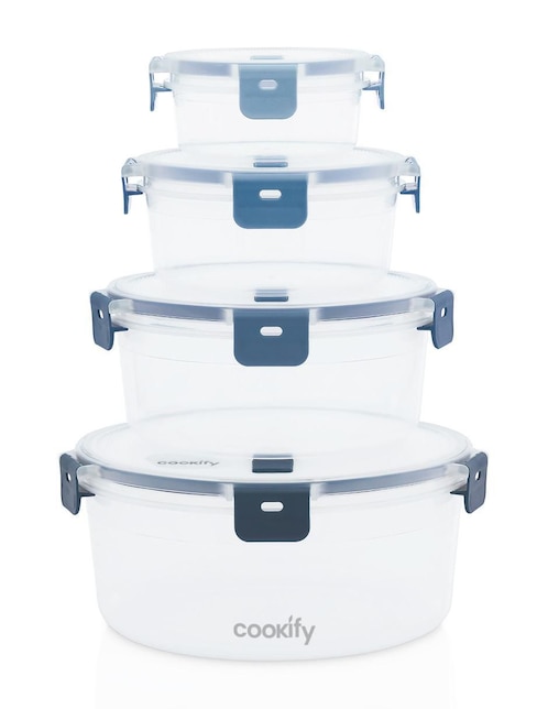 Set contenedores Cookify de plástico 8 piezas