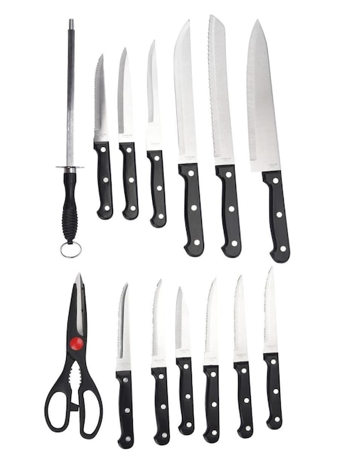 Set de cuchillos utilitario Good & Good 15 piezas