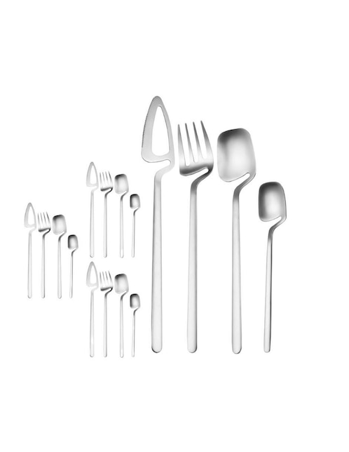 Set cubiertos Bluelander de acero inoxidable 16 piezas