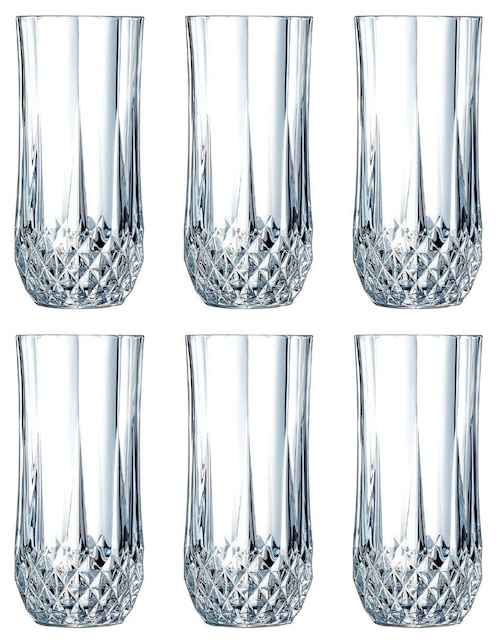 Set vaso Doble Pack Chic Fantasy de cristal con 6 piezas